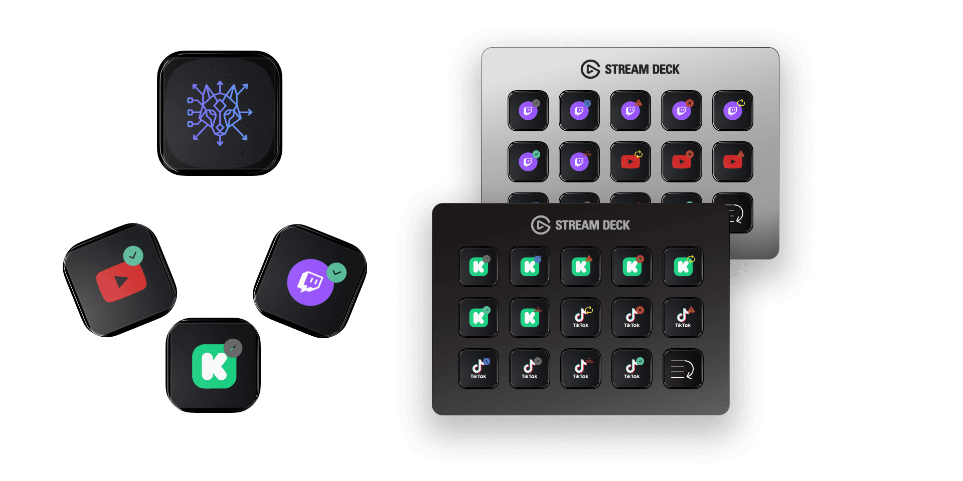 Stream Deck con los accesos directos de Muxlyve